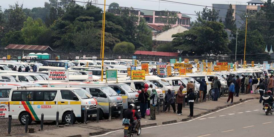 Different Matatu Saccoâ€™s plying different routes lined waiting for customers at Ziwani stage in Nakuru County on Monday, July 13, 2020 a week after President Uhuru Kenyatta lifted the cessations of movement into and outside Nairobi Metropolitan Service, Mombasa and Mandera County.  PHOTO DENNIS ONSONGO